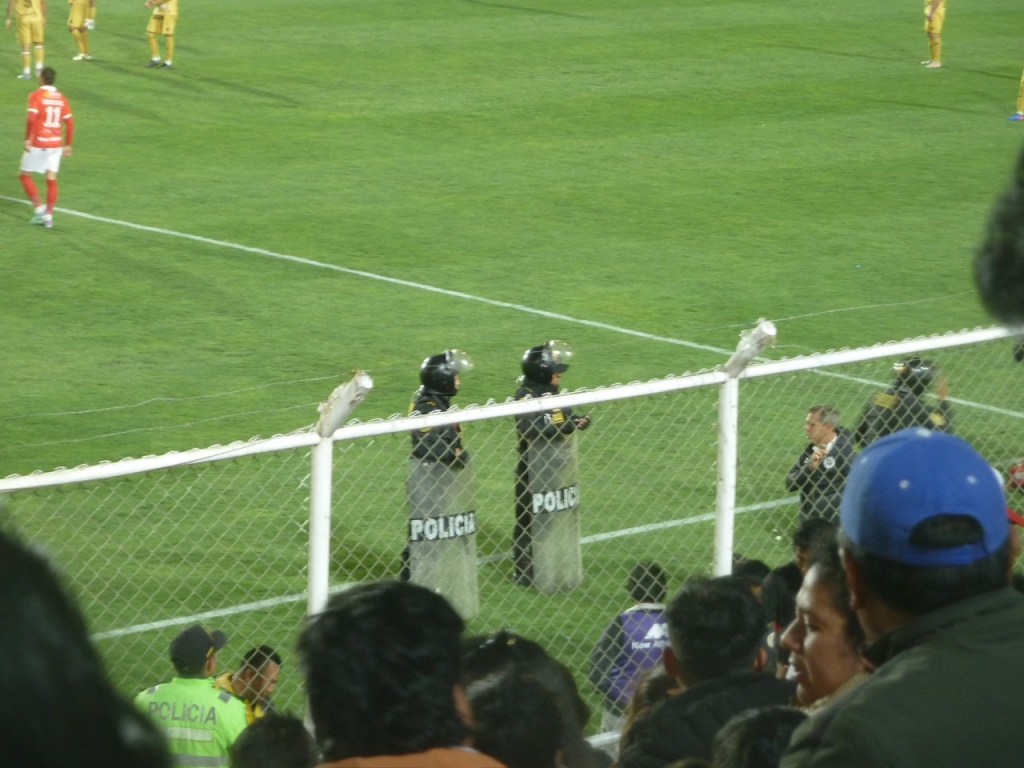 Football match in Peru